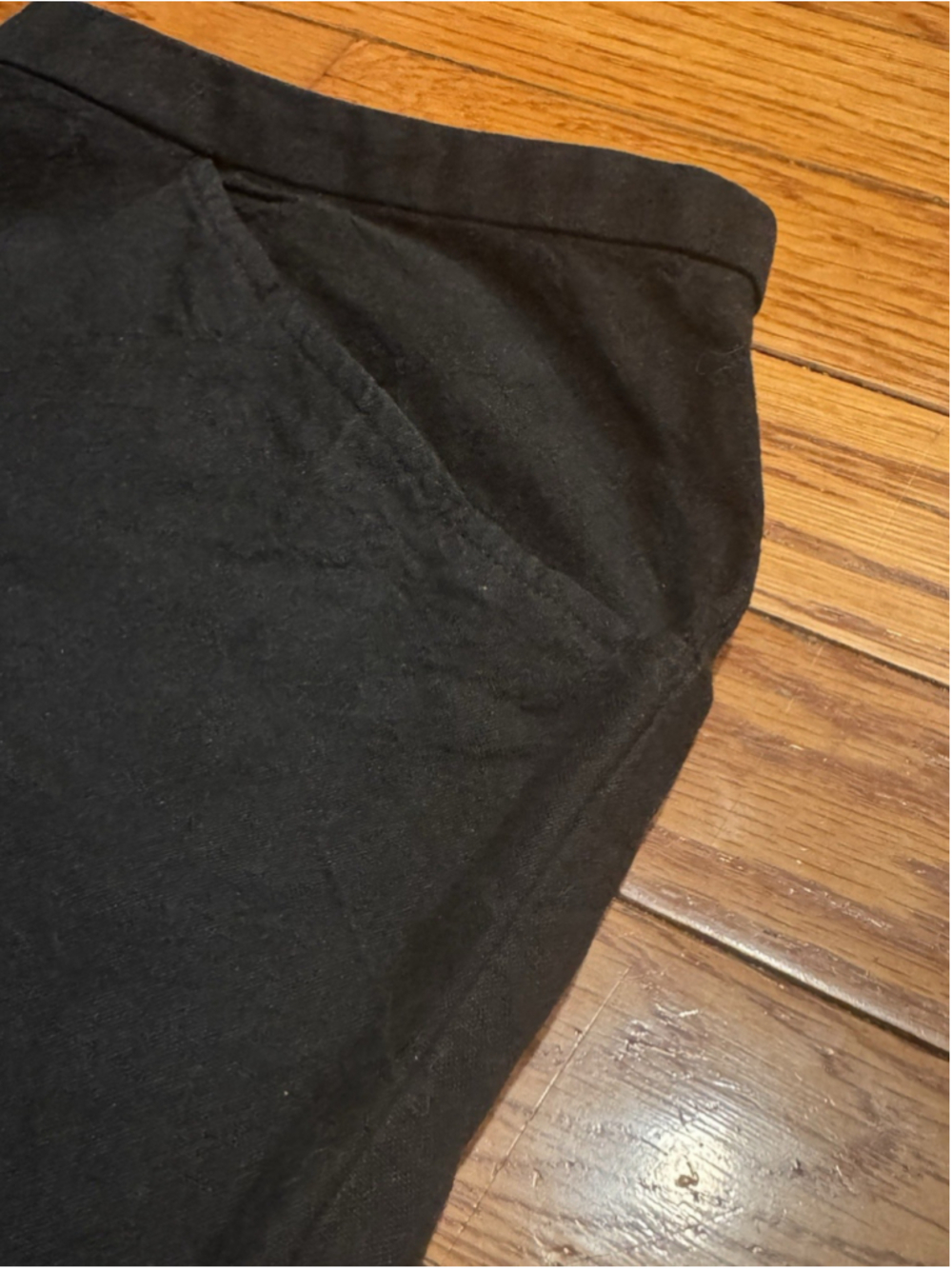 Eileen Fisher Black Linen Rayon Crop Pant Womens 1X Wide Leg Cropped Zip Closure - Picture 4 of 11